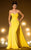 MNM Couture - 2223 Strapless Sweetheart tonal Applique Evening Gown In Yellow