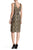 Adrianna Papell - Sleeveless Jacquard Short Sheath Dress AP1D100514 in Black and Multi-Color