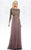 Feriani Couture -  Long Sleeve Beaded Illusion A-Line Evening Gown 26145 - 5 Pcs Navy in Sizes 12, 14 and 16; 2 Pcs Charcoal in Sizes 16 and 20, and 2 Pcs Black in Size 14 and 16 Available