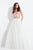 Rachel Allan  - 6096 Two-Piece Cutout Bodice Lace Gown in Pink and White