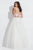 Rachel Allan  - 6096 Two-Piece Cutout Bodice Lace Gown in Pink and White