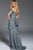 60990 Embellished Off-Shoulder Peplum Fitted Gown