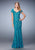 La Femme - 22998 Lace V-neck Sheath Dress In Green