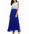 Sangria - DWKO624 Sleeveless Popover Accordion Dress in Blue
