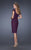 La Femme - 20481 Laced Scoop neck Sheath Dress In Plum