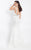 Rachel Allan  - 6106 Floral Embroidered Mermaid Dress in White
