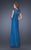 La Femme - 20490 Illusion Bateau Neck Sheath Dress In  Midnight Blue