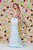 Angela & Alison - 61084 Crystal Accented Halter Trumpet Dress In Blue