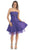 May Queen - Strapless Pleated Bodice Empire Cocktail Dress MQ596