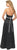 Alexia Designs - 610 Strapless Satin Button Accented A-line Gown In Black and Pink