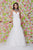 Angela & Alison - 61107 Embellished High Neck Floral Mermaid Gown In White
