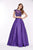 Angela & Alison - 61115 Two Piece Floral Lace Ballgown In Purple