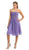 Pleated Sweetheart Bejeweled Waist Cocktail Dress