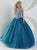 Tiffany Homecoming - Iridescent Chiffon Sweetheart Long Evening Gown 61146 in Blue