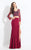 Rachel Allan  - 6116 Two Piece Embellished Jersey Dress in Red
