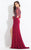 Rachel Allan  - 6116 Two Piece Embellished Jersey Dress in Red