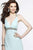 6120 Beaded Halter Evening Dress with Open Back