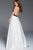 61203 Sleeveless Deep Halter A-line Gown