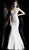 Jovani - 61232 Embroidered Sweetheart Mermaid Dress In Gray