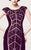Daymor Couture - 157 Shining Sequined Cutout Bodycon Dress in Purple