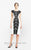 Daymor Couture - 157 Shining Sequined Cutout Bodycon Dress in White and Black