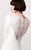 Daymor Couture - Dazzling Diamond Sleeved Evening Dress 161 in White