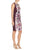 Adrianna Papell - 41929390 Floral Paneled Sheath Dress in Purple and Multi-Color