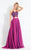 Rachel Allan  - 6126 Beaded Two Piece Chiffon Gown in Purple