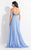 Rachel Allan  - 6126 Beaded Two Piece Chiffon Gown in Purple