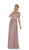Dainty Cap Sleeve Lace Applique Illusion Prom Gown