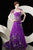 MNM Couture - 6131 Embellished Straight Across A-line Dress In Purple