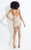 Rachel Allan  - 6135 Sequined Halter Gown with Overskirt in Neutral
