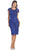 May Queen - Short Sleeve Sheer Scalloped Lace Formal Dress