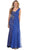 Chiffon Sashed Floral Lace Evening Dress