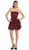 Strapless Ruched Ruffle Bubble Prom Dress