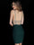 Jovani - 61628 Strappy Plunging V-Neck Cocktail Dress In Green