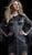 Jovani - 61636 Fully Beaded Jewel Neck Sheath Dress in Black