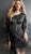 Jovani - 61636 Fully Beaded Jewel Neck Sheath Dress in Black