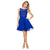 Nox Anabel 6163 Sleeveless V-Back Sequined Cocktail Dress  - 1 pc Royal Blue In Size L Available in Royal Blue