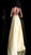 Jovani - 61645 Embellished Halter Long A-line Dress in Yellow