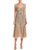 Aidan Mattox - MD1E202857 Sequined Spaghetti Strap Column Dress In Brown
