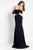 Rachel Allan  - 6197 Two-Piece Ruffled Off Shoulder Dress in Black