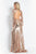 Rachel Allan  - 6082 Sequined V-neck Sheath Dress