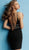 Jovani - 61882 Embellished Deep V-neck Stretch Jersey Cocktail Dress In Black