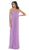 Strappy Pleated Evening Dress