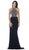 May Queen - RQ7421 Jewel Ornate Bodice High Neck Evening Gown