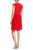 Taylor - Surplice Faux Wrap Dress 8700M in Red