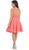 Cap Sleeve Floral Jeweled A-Line Cocktail Dress