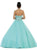 Jewel-Encrusted Halter Neck Ball Gown