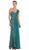 Chiffon Sashed Floral Lace Evening Dress